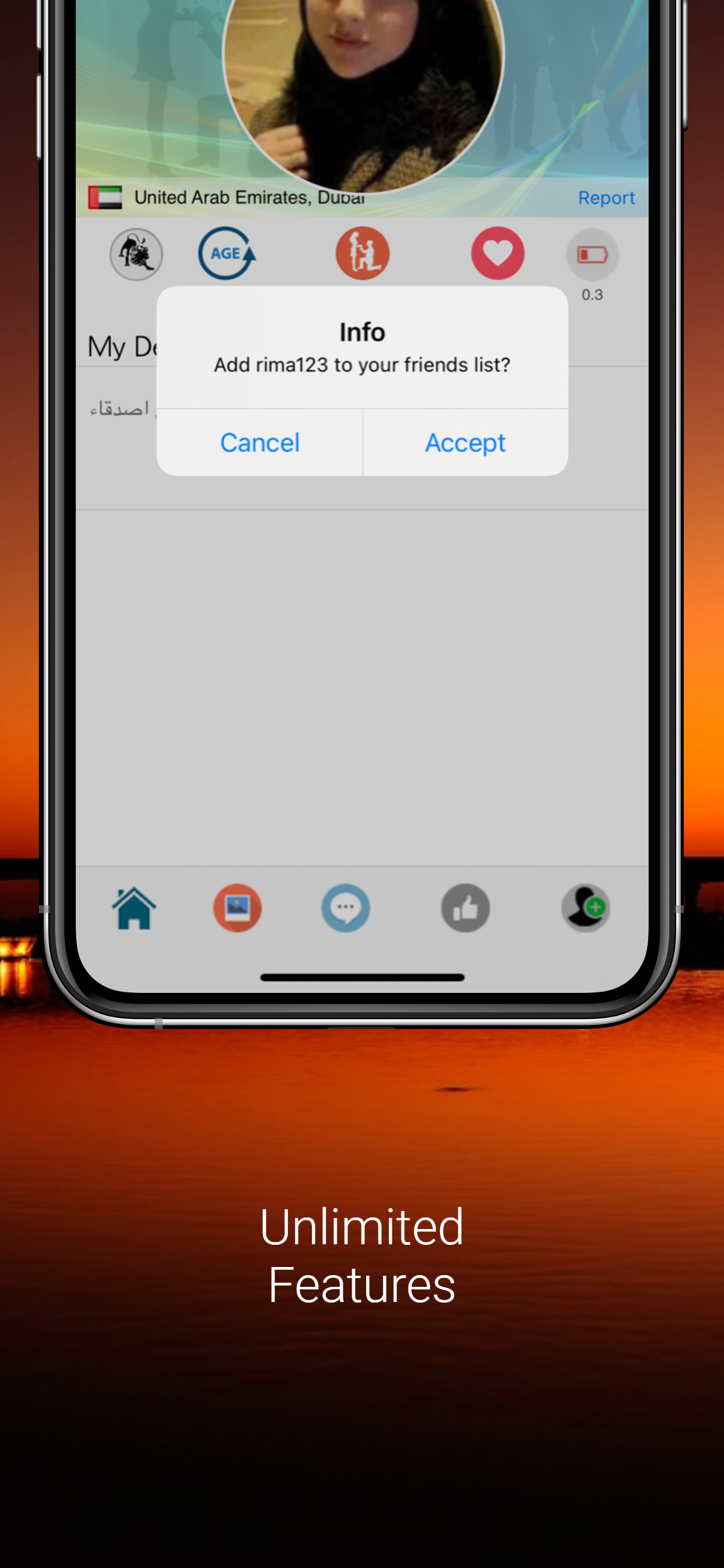 Emiraters Chatting App - Chat with Emirati Girls