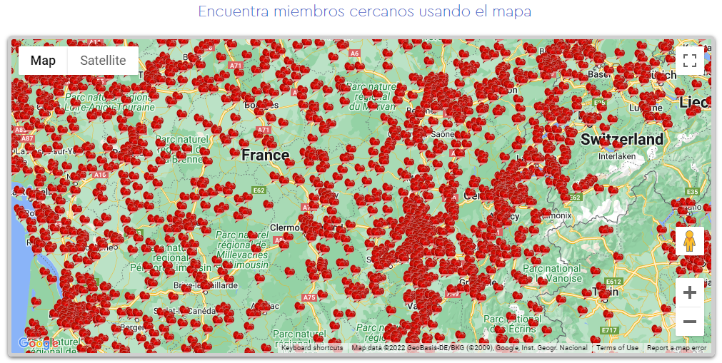 Encuentra usuarios en el mapa según su ubicación